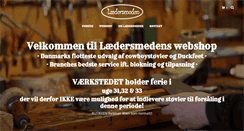 Desktop Screenshot of laedersmeden.dk